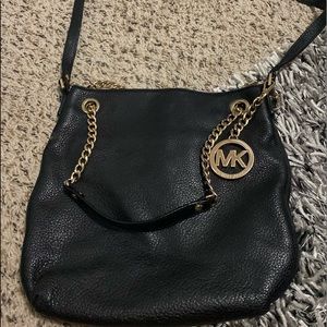 Michael Kors Black leather Crossbody handbag